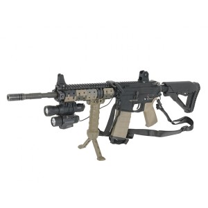 ACM Vertical grip with integrated bipod - black